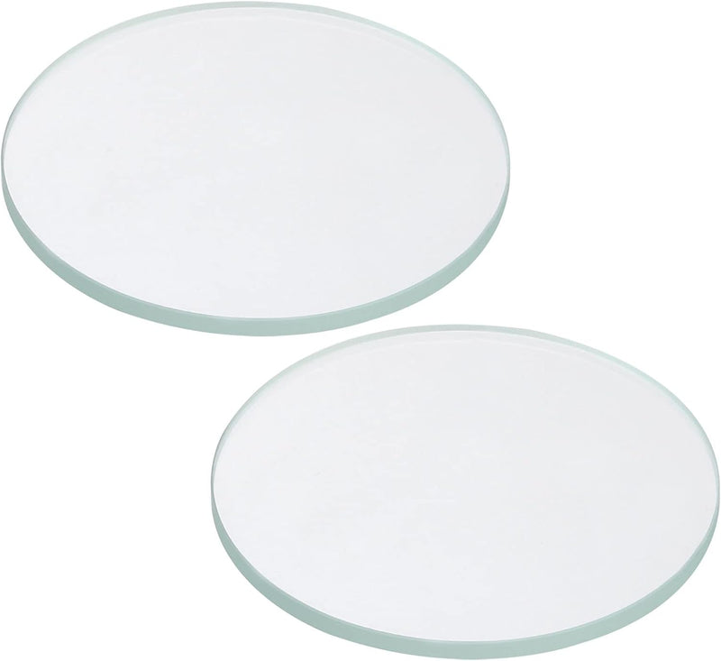 Load image into Gallery viewer, Zaklamp glazen lenzen 50 x 2 mm 2 stuks transparant – gehard glas – LED zaklamp onderdelen
