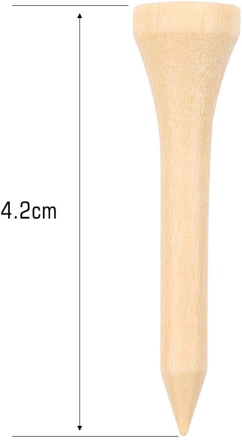 Houten golftees 100 stuks 42 mm voor golfballen en afslagtraining – golfpinnetjes – driving range