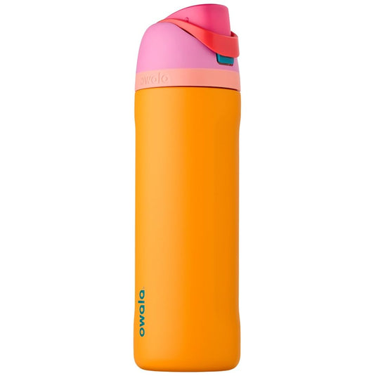Geïsoleerde RVS drinkfles 710 ml met rietje en lekvrije dop – waterfles – thermosfles