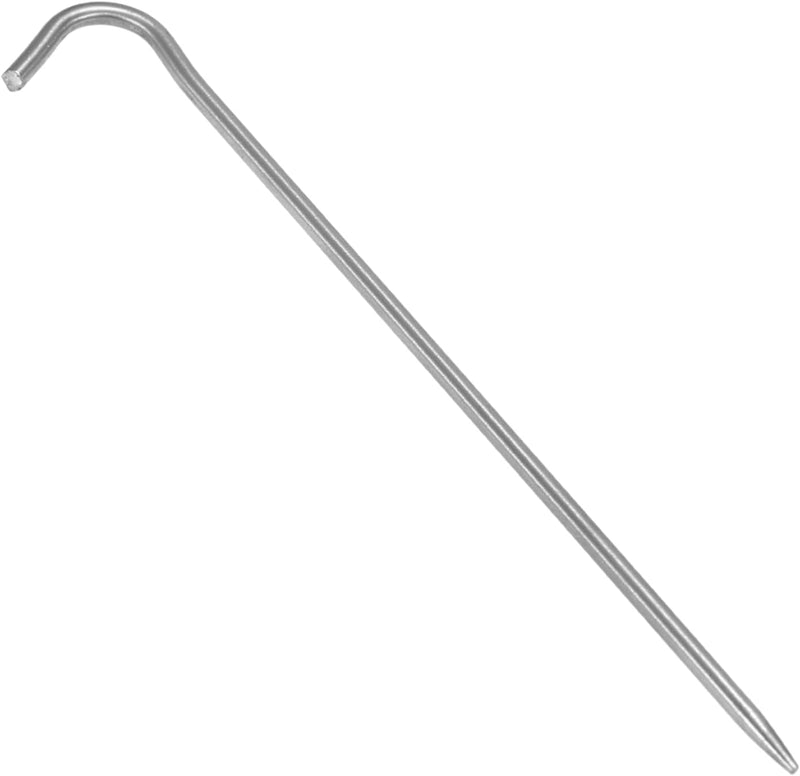 Charger l’image dans la visionneuse de galerie, Piquets de tente, 6 pièces en titane de 169 mm avec tête en forme de crochet – ancrage de tente – équipement de camping
