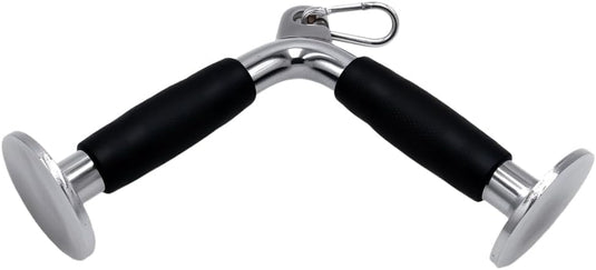 V-bar triceps handgreep met draaibare aansluiting en rubberen grip – kabelgreep – fitness accessoire