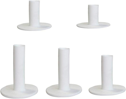 Rubberen golftees voor oefenmat in 5 maten – wit