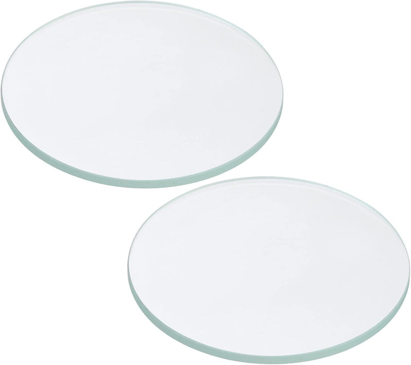 Load image into Gallery viewer, Zaklamp glazen lenzen 50 x 2 mm 2 stuks transparant – gehard glas – LED zaklamp onderdelen
