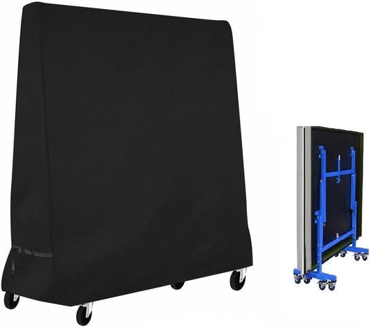 Housse de protection imperméable pour table de tennis de table 185 x 165 x 70 cm en polyester Oxford 210D – housse de ping-pong – couverture de table