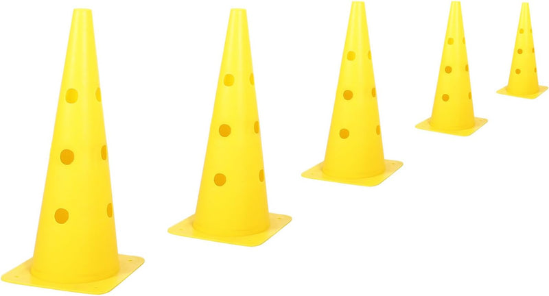 Laden Sie das Bild in Galerie -Viewer, Agility horden set met 6 pylonen en 3 verstelbare stangen geel – hondentraining – behendigheidsset
