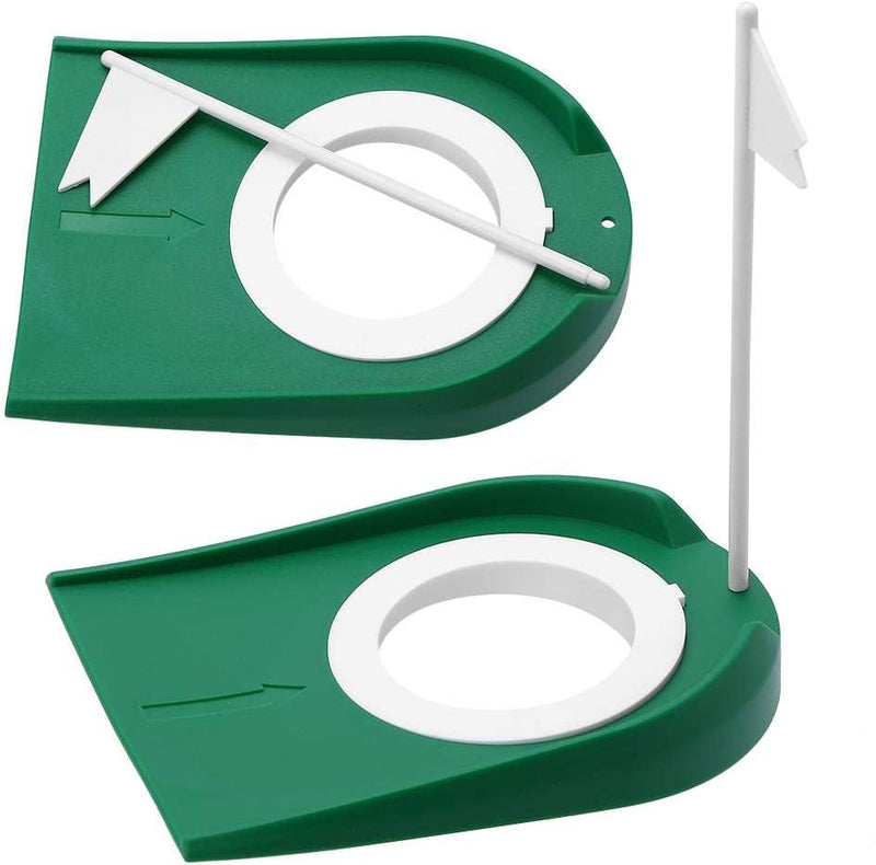 Laden Sie das Bild in Galerie -Viewer, Golf putting oefenhole van kunststof met vlag voor binnen en buiten – putting cup – golftraining
