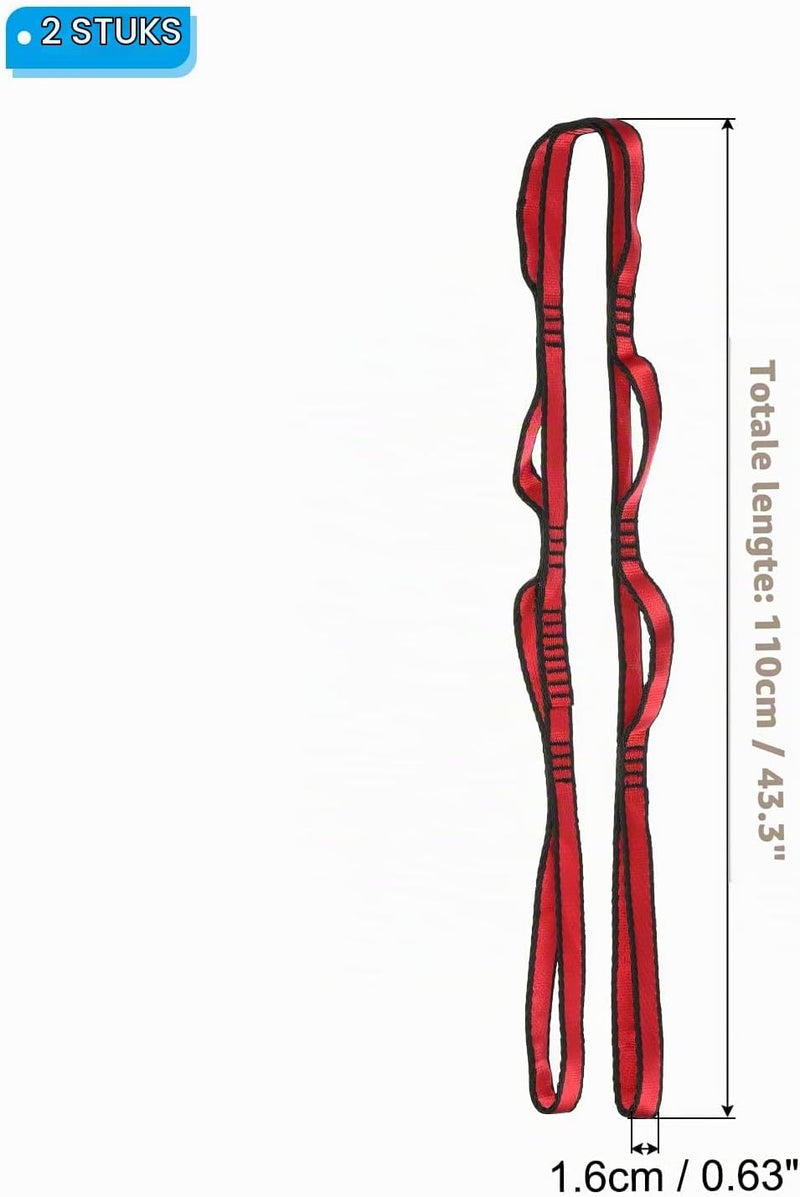 Załaduj obraz do przeglądarki galerii, Daisy chain ophangbanden 2 stuks 110 x 1,6 cm zwart met 8 lussen – verstelbare ophangriemen – aerial yoga accessoires
