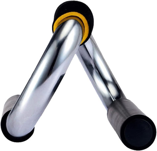 Push-up bars 2 stuks van staal met schuimhandgrepen tot 150 kg – opdruksteunen – krachttraining