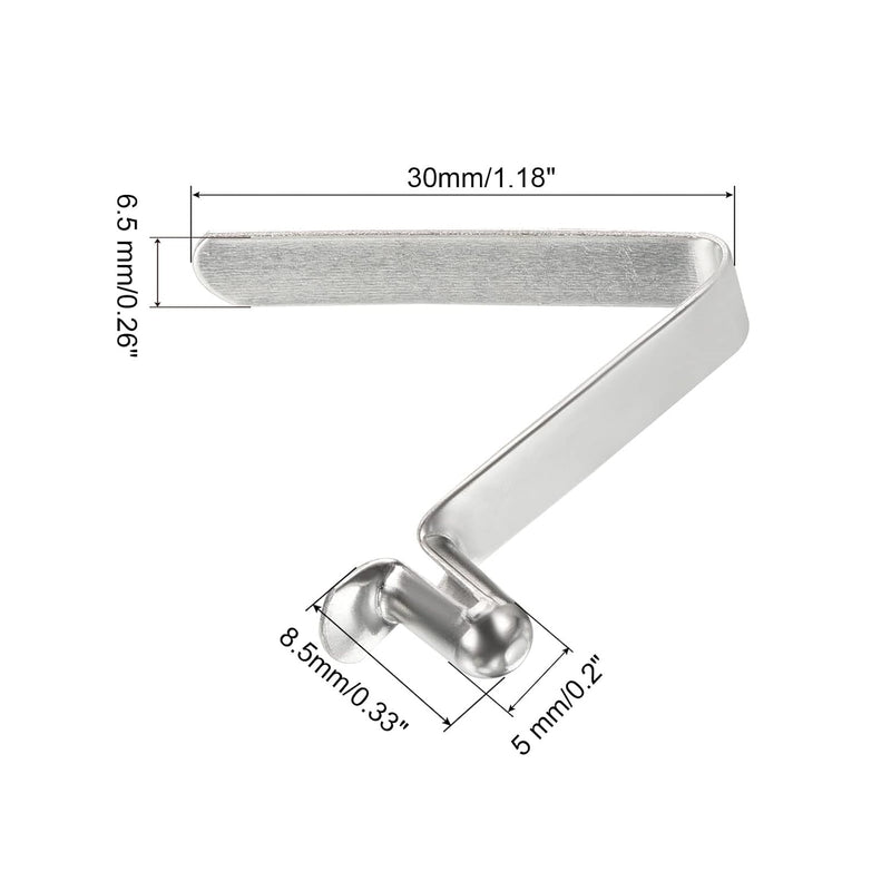 Laad afbeelding in Galerijviewer, Veerklemmen voor telescopische buizen 8x5,5 mm (8 stuks) - Kajak peddel borgpennen - Tentpaal borgclips staal

