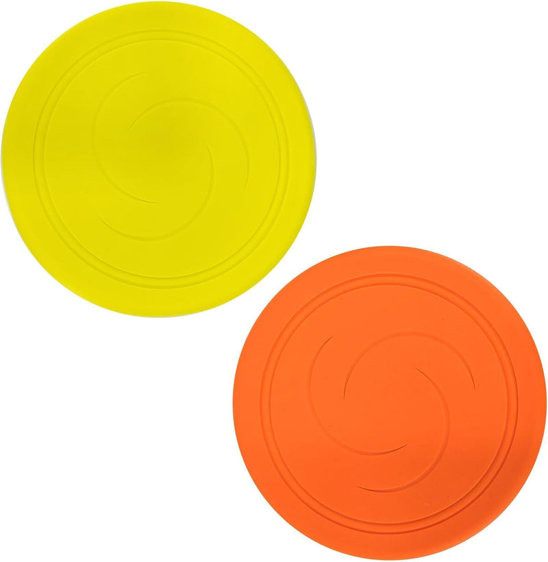 Laden Sie das Bild in Galerie -Viewer, 2x zachte frisbee 17 cm – flexibele siliconen werpschijven voor kinderen en buiten spelen

