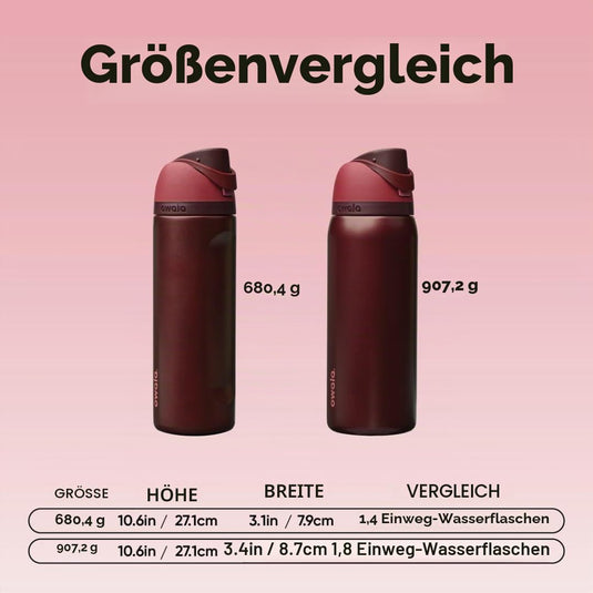Geïsoleerde RVS drinkfles 710 ml met rietje en lekvrije dop – waterfles – thermosfles