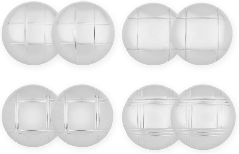 Load image in Gallery Viewer, Bocce ball set with 8 metal balls, 74 mm, including carrying bag and measuring tape – pétanque – outdoor games
