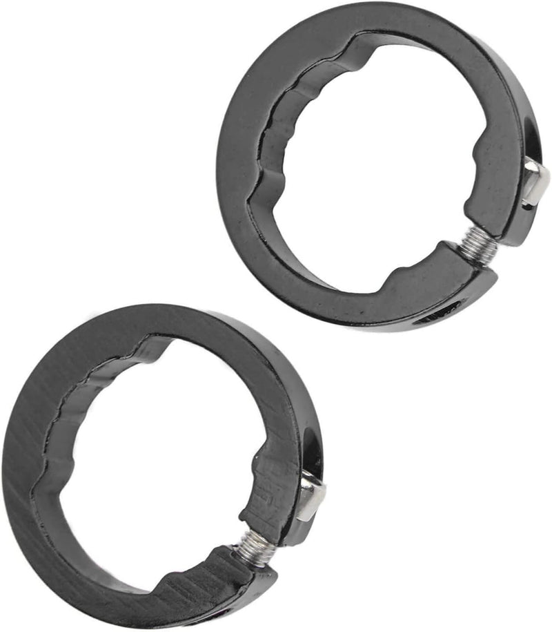 Laad afbeelding in Galerijviewer, Fietshandvat klemringen 2 stuks van aluminium voor 22,2 mm fietssturen – gripvergrendeling – stuurklemmen
