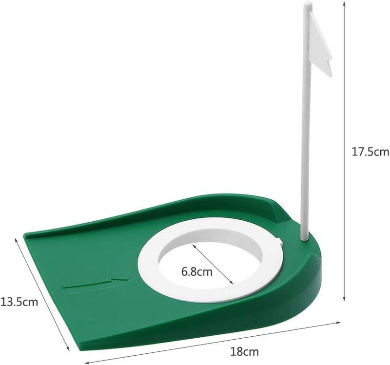 Laden Sie das Bild in Galerie -Viewer, Golf putting oefenhole van kunststof met vlag voor binnen en buiten – putting cup – golftraining
