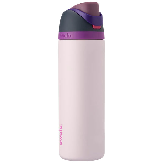 Geïsoleerde RVS drinkfles 710 ml met rietje en lekvrije dop – waterfles – thermosfles