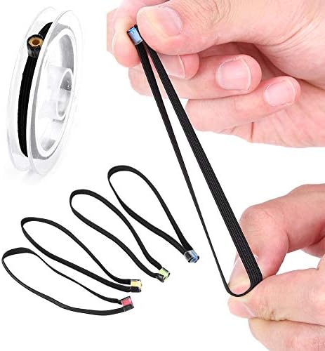 Vislijn spoelhouders 4 stuks 8,5 cm van elastische stof voor vliegvissen – tippet houders – hengelsportbenodigdheden