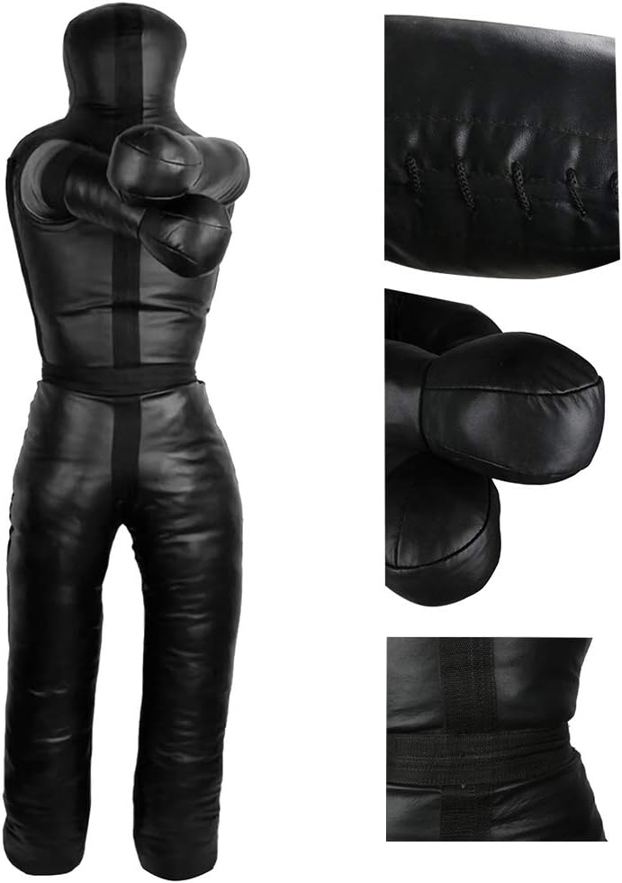 Load image into Gallery viewer, Aoneky 6FT Unfilled Grappling Dummy for Adults, Heavy Duty MMA BJJ Wrestling Training Dummy, Synthetic Leather Jiu Jitsu Judo Practice Dummy with Reinforced Stitching for Submission &amp; Throws Practice
