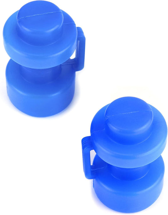 Trampoline paaldoppen 8 stuks voor 25 mm palen blauw – eindkappen – trampoline accessoires