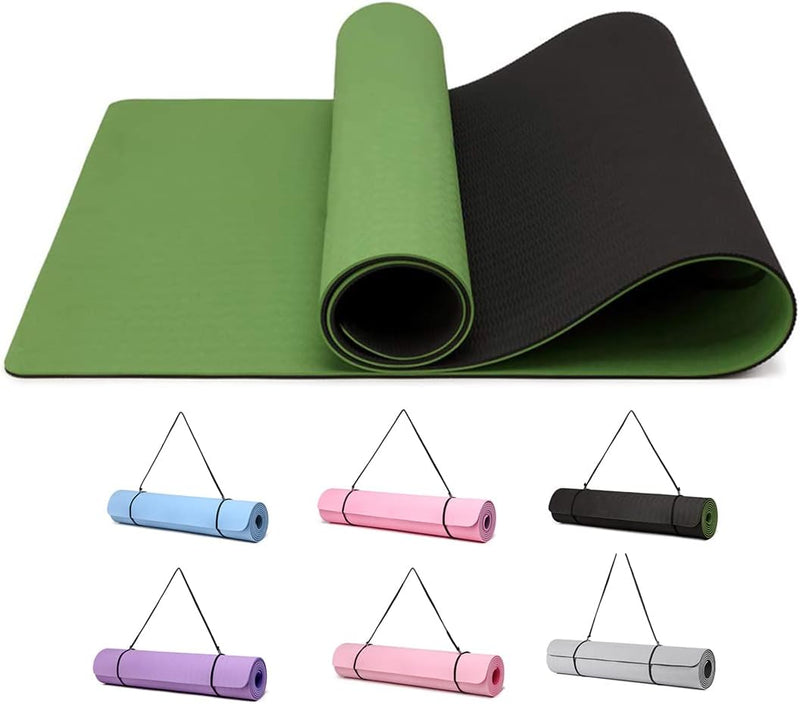Laden Sie das Bild in Galerie -Viewer, Yogamat TPE antislip 6 mm met draagriem
