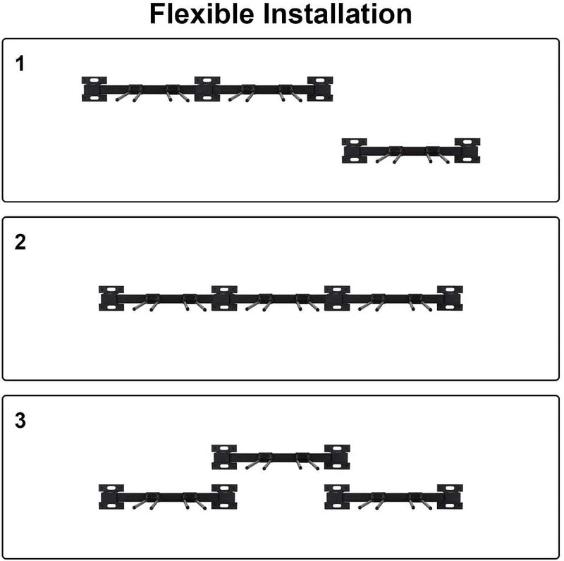 Load image into Gallery viewer, ANTOPY Ski Storage Rack for Garage Ski Storage Wall Mount Metal Ski Rack Holder Wall, Holds Up to 10 Pairs of Skis 200lbs for Garage Home Storage Organizer System Snowboard Hanger Tool Storage Racks
