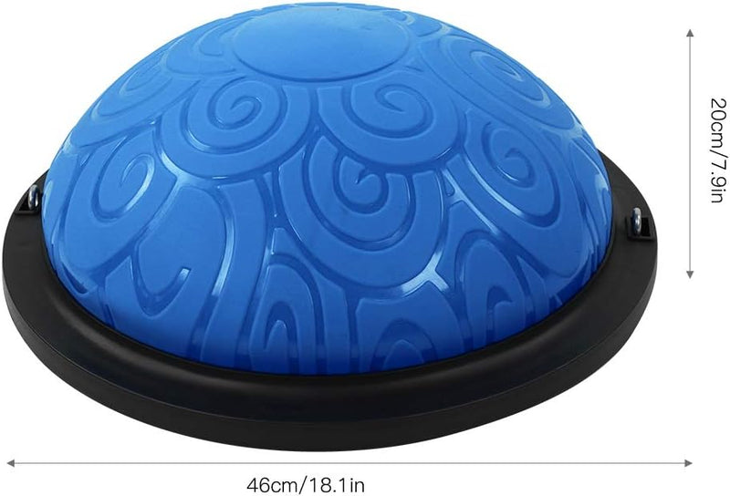 Laden Sie das Bild in Galerie -Viewer, Halve yogabal 46 cm met 2 weerstandsbanden – balanstrainer – core training – stabiliteit
