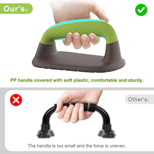 Push-up bars met ergonomische zachte handgrepen en antislip basis – opdruksteunen – krachttraining