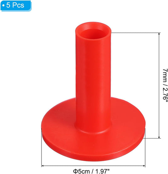 Rubber golf tees 6x5 cm (5 stuks) - Oefen tees voor hitting mats - Golf balhouder driving range