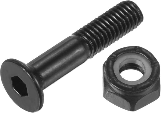 Skateboard hardware set met 25 mm schroeven moeren spacers en washers – 40-delig – skate accessoires