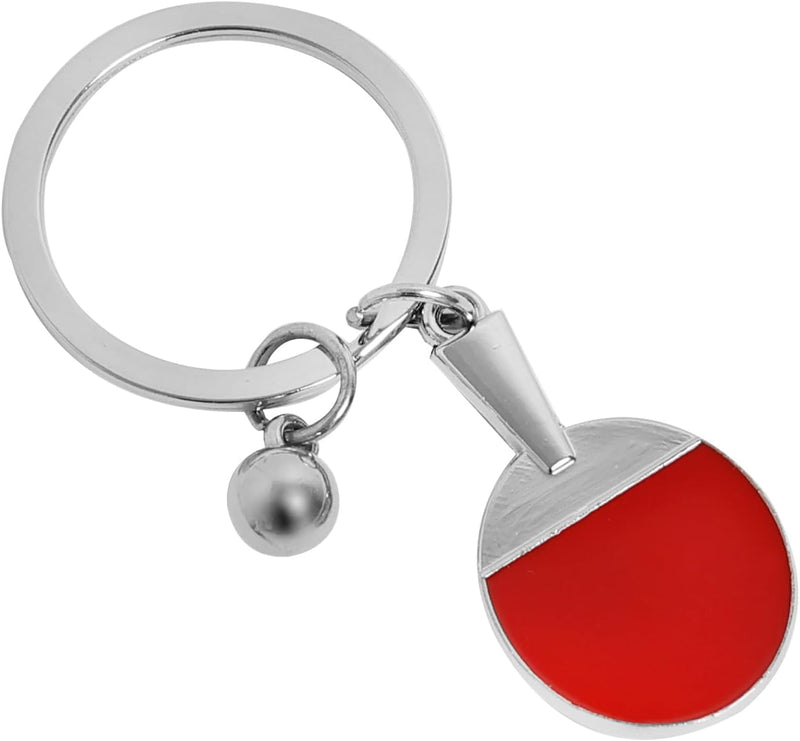 Charger l’image dans la visionneuse de galerie, Porte-clés de tennis de table en métal avec mini raquette et anneau porte-clés solide – pendentif ping-pong – cadeau sportif
