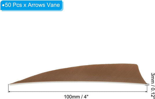 Pijlveren 50 stuks 4 inch van kalkoenveer – arrow fletching – boogschieten accessoires