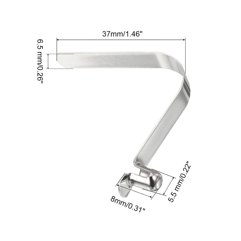 Laad afbeelding in Galerijviewer, Veerklemmen voor telescopische buizen 8x5,5 mm (8 stuks) - Kajak peddel borgpennen - Tentpaal borgclips staal
