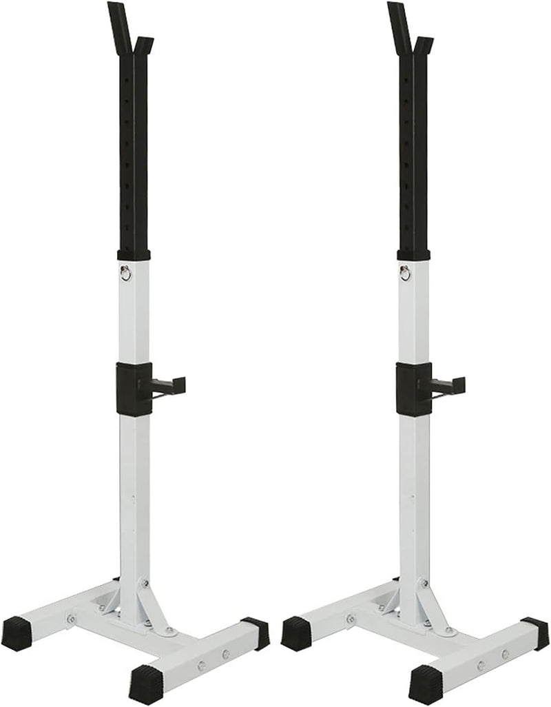 Laad afbeelding in Galerijviewer, Squat rek, halterrek, halterstandaard, maximale belasting 200 kg, stalen frame, verstelbare hoogte, 105-160cm. Ideaal voor spier-, squat- en bankoefeningen
