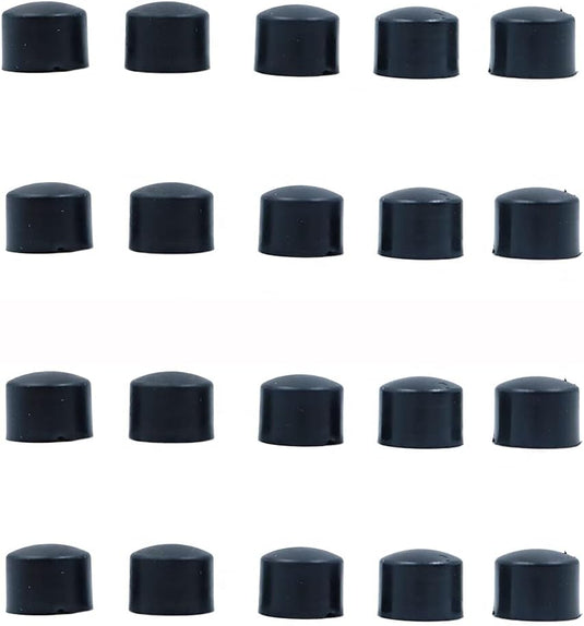 Skateboard pivot cups 16 mm 20 stuks zwart – PU truck draaibussen – longboard skateboard accessoires