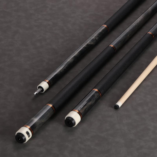 Biljartkeu 147 cm 19-20 oz – Canadese Esdoorn Pool Cue 12,5 mm Tip – Leren Grip