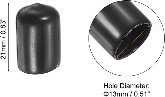 Snooker keu tip beschermhoes rubber (15 stuks) - Biljart keudop bescherming - Biljart accessoires keu protector