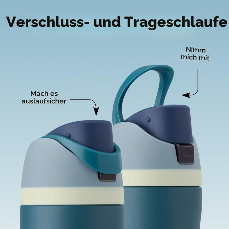 Laden Sie das Bild in Galerie -Viewer, Geïsoleerde RVS drinkfles 710 ml met rietje en lekvrije dop – waterfles – thermosfles
