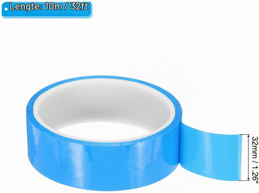 Tubeless-Felgenband 21 mm x 10 Meter blau selbstklebend – luftdichtes Felgenband – Fahrradzubehör