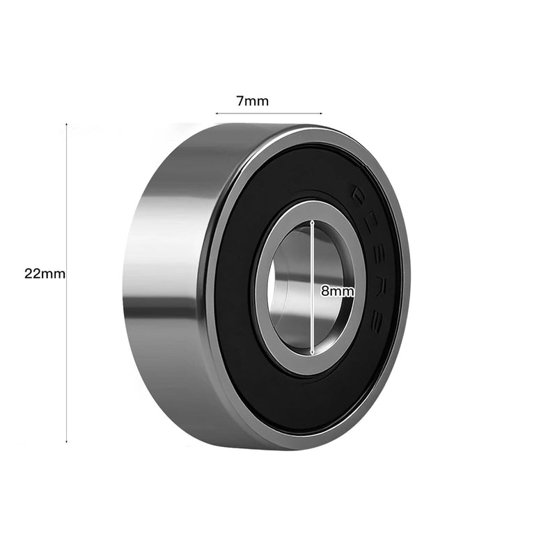 Laad afbeelding in Galerijviewer, Skateboard kogellagers 608ZZ 20 stuks 8 x 22 x 7 mm ABEC-5 – reservelagers – skate accessoires
