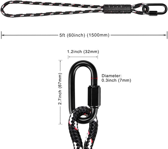 Cinghie di sospensione per altalena, 2 pezzi, 120 cm, in poliestere con moschettoni per alberi e travi – cinghie di sospensione – fissaggio per altalena