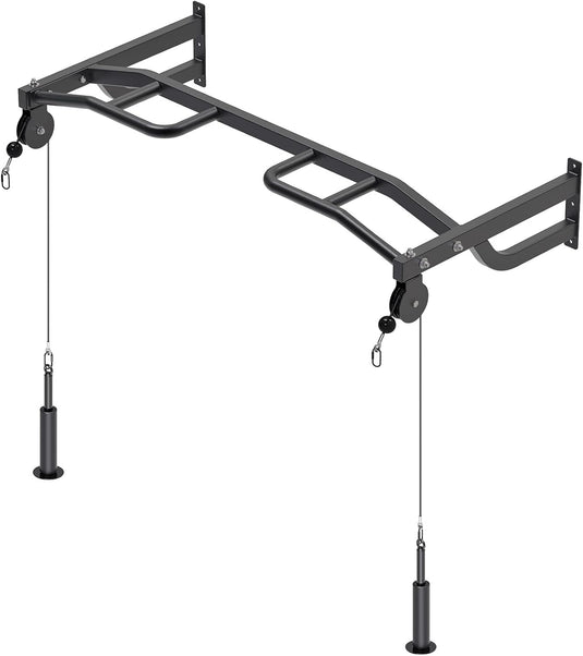 Barre de traction fixée au plafond avec système de poulie et plusieurs positions de prise – barre de traction – appareil à câble