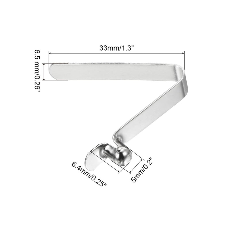 Laden Sie das Bild in Galerie -Viewer, Drukknop veerclips 6 stuks 10,5 x 7,5 mm van staal – buisclips – kajak camping accessoires

