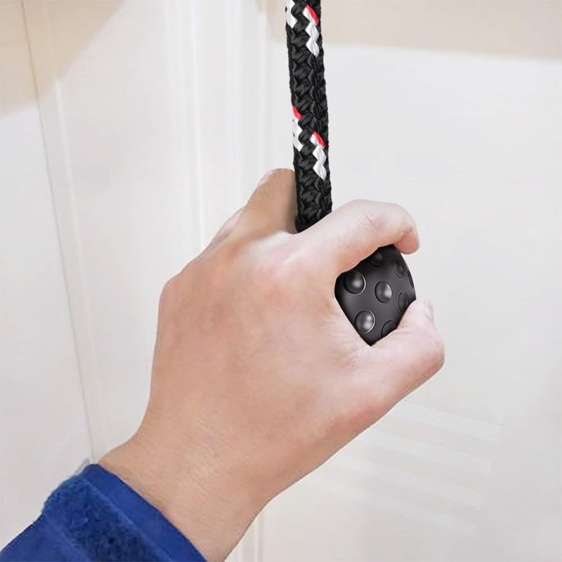 Carica l’immagine nel visualizzatore della galleria, Aste sospese in legno, 2 pezzi da 35 cm, con corde di sospensione e moschettoni – percorso ninja – accessori per arrampicata
