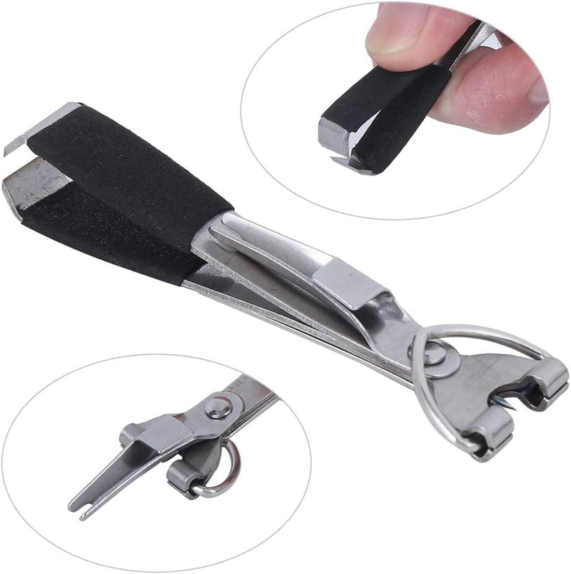 Load image into Gallery viewer, Multifunctioneel visgereedschap met lijnknipper en knopenmaker inclusief intrekbare sleutelhanger – knooptool – vliegvisaccessoires
