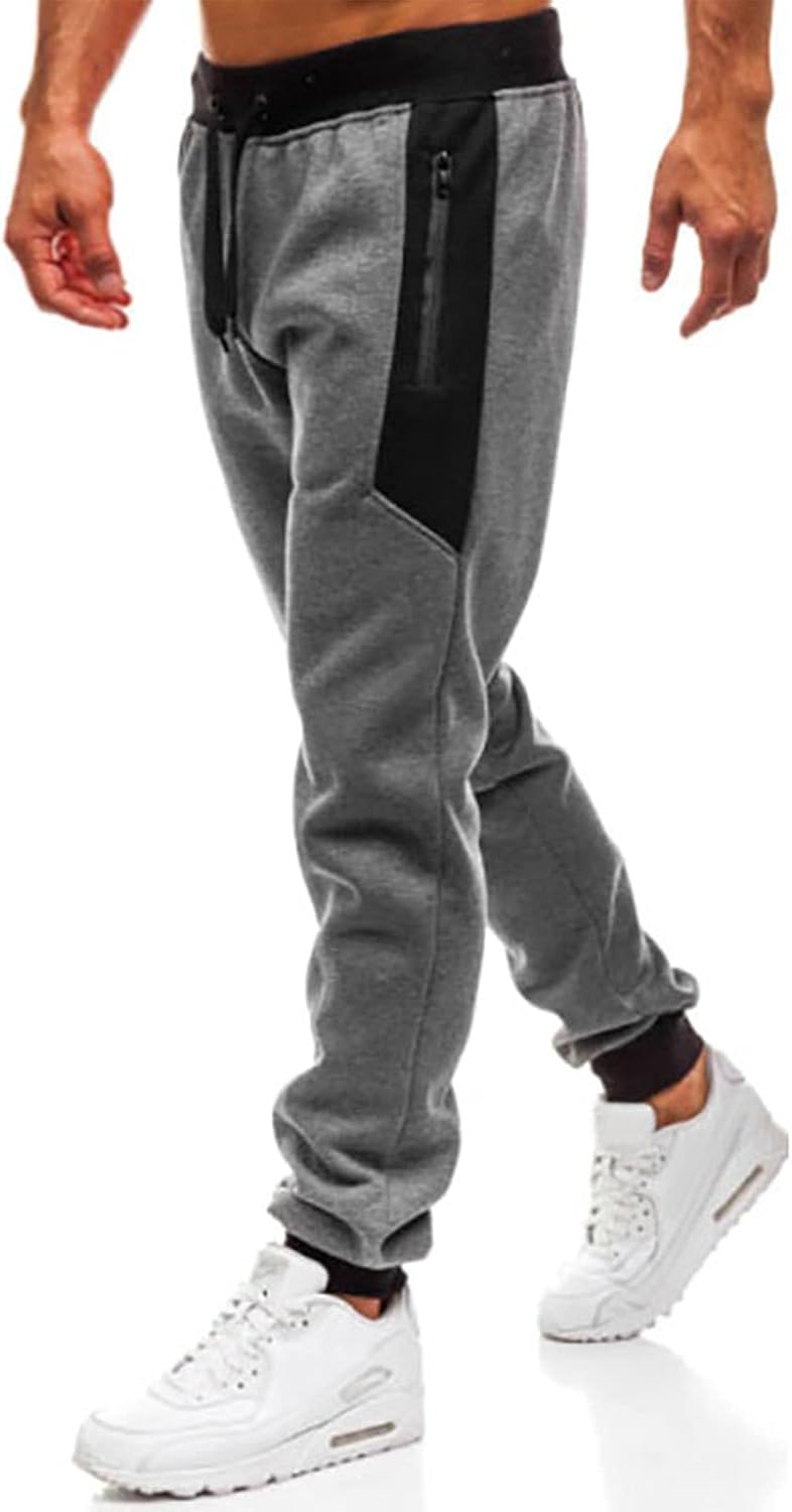 Laden Sie das Bild in Galerie -Viewer, Heren joggingbroek van katoenmix met zakken en print – sportbroek – trainingsbroek

