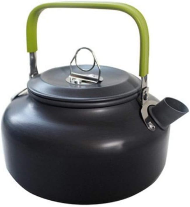 Laad afbeelding in Galerijviewer, JZK Camp Cookware 2-3 People Set, Pan Pot Teapot Lightweight Outdoor Portable Camping Cooker Set for Trekking Hiking BBQ Picnic Campfire
