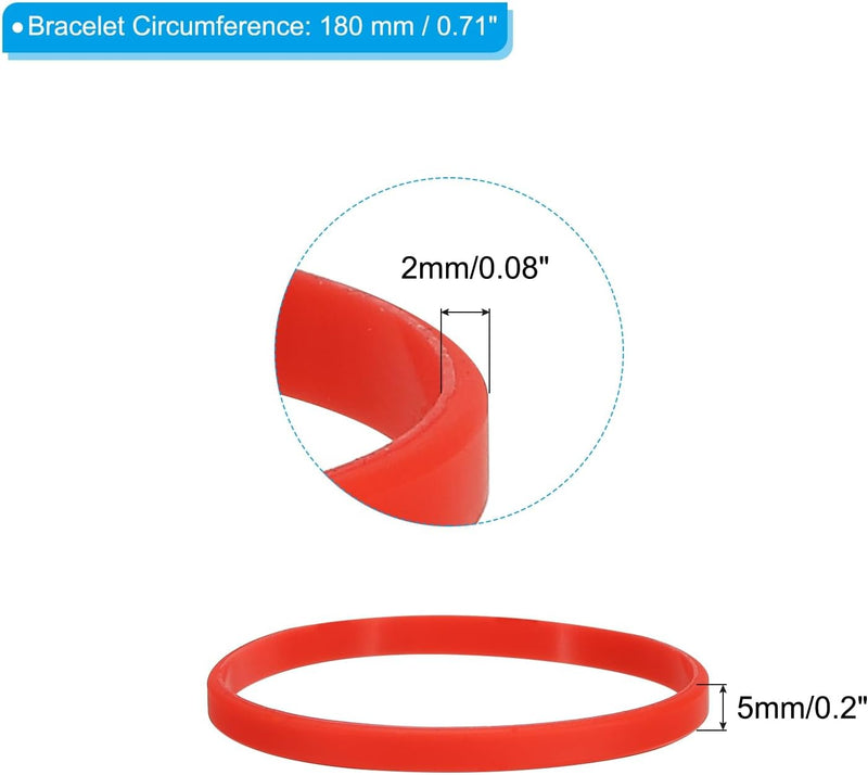 Load image into Gallery viewer, Siliconen armbanden 6 stuks 180 mm – elastische polsbandjes – sport en team accessoires
