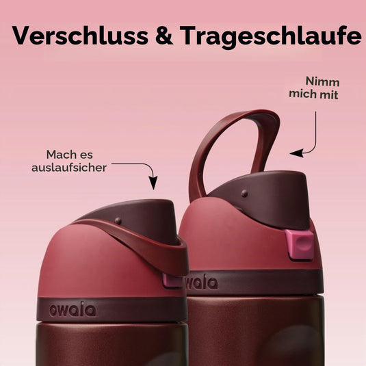 Geïsoleerde RVS drinkfles 710 ml met rietje en lekvrije dop – waterfles – thermosfles