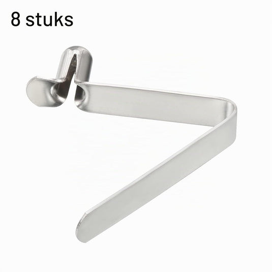 Veerklemmen voor telescopische buizen 8x5,5 mm (8 stuks) - Kajak peddel borgpennen - Tentpaal borgclips staal