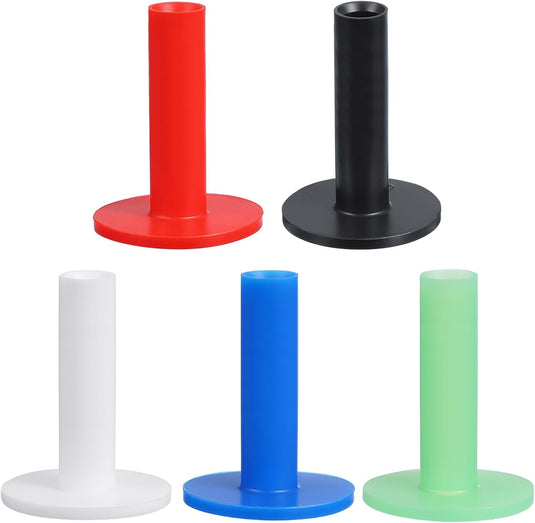 Rubber golf tees 6x5 cm (5 stuks) - Oefen tees voor hitting mats - Golf balhouder driving range