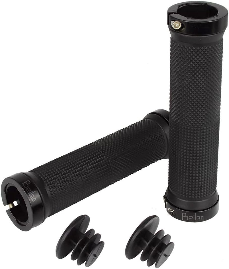 Load image into Gallery viewer, Fietshandvatten set 22 mm zwart antislip
